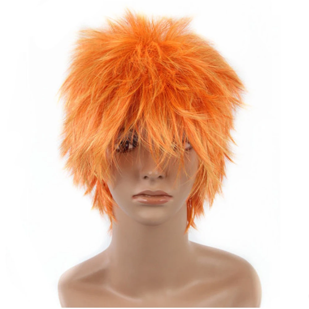 short orange wig