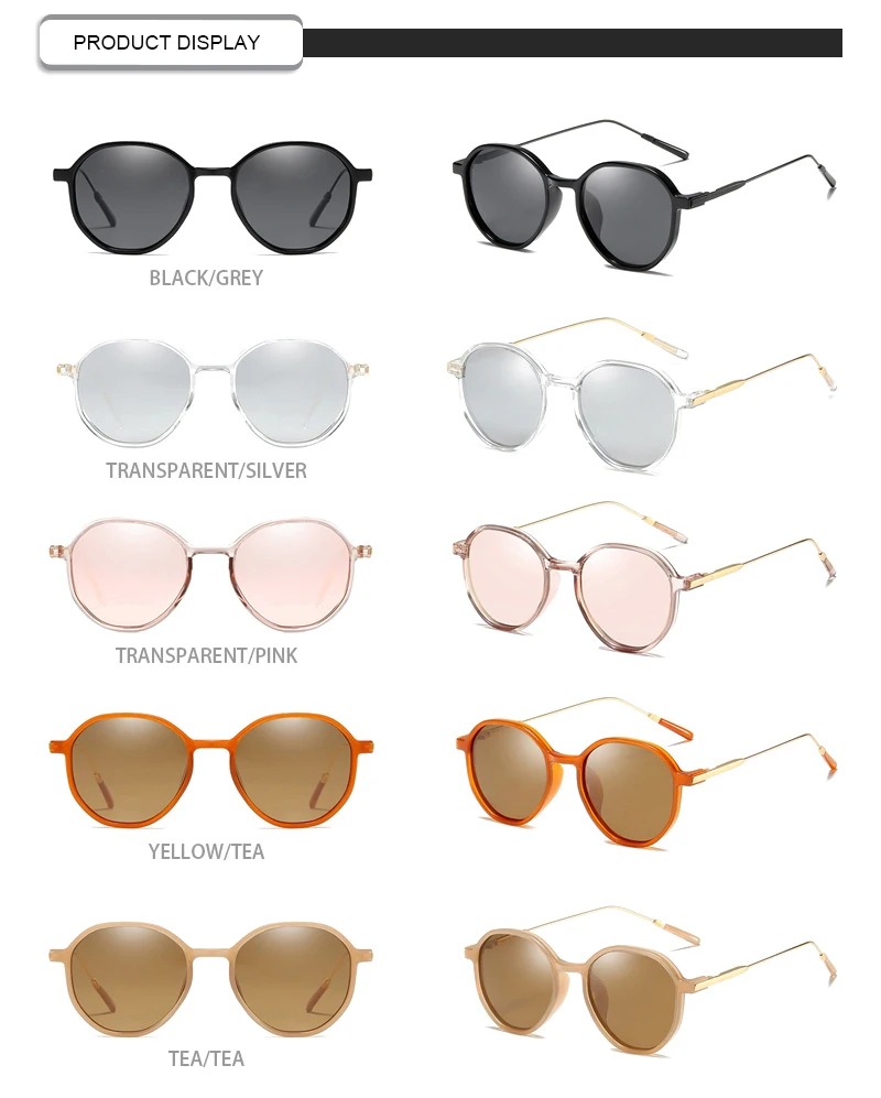 2019 Brand designer vintage polarized pilot men women sunglasses