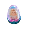 Egg shape photo frame photo frame snowglobe acrylic photo frame with glitter