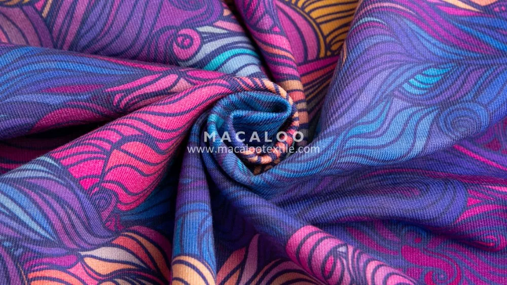 Direct manufacturer digital printed cotton single jersey fabric