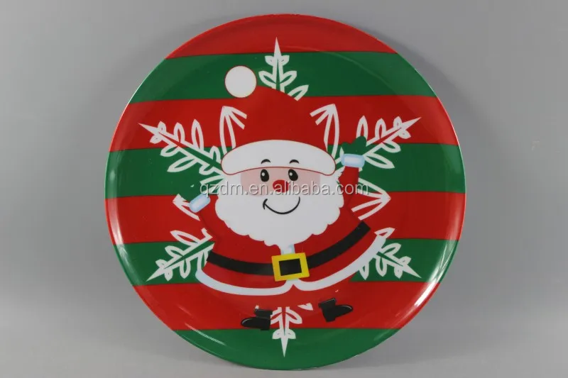 X'mas Melamine plate ,Christmas Party Dishes