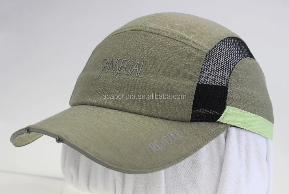 Custom Led Light Brim Baseball Caps And Hats With Reflective Printed