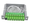 PLC splitter Fiber Optical Box FTTH PLC Splitter box with Optical splitter