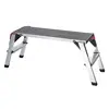 Factory sale custom logo adjustable flat folding ladder work platform