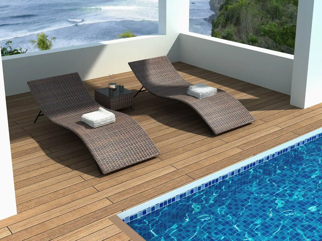 Juson Modern Sun Lounge Swimming Pool Outdoor Rattan Beach Furniture Wholesale Outdoor Furniture Products On Tradees Com