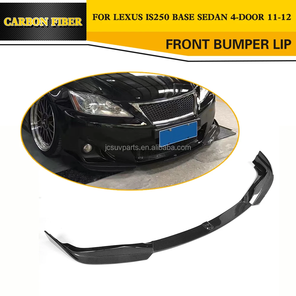 Carbon Fiber Front Bumper Lip Spoiler For Lexus Is250 Base Sedan 4door