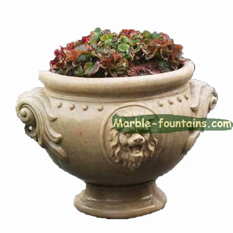 China Marble Flowerpot Factory Price Lion Head Flower Pot Buy Flower