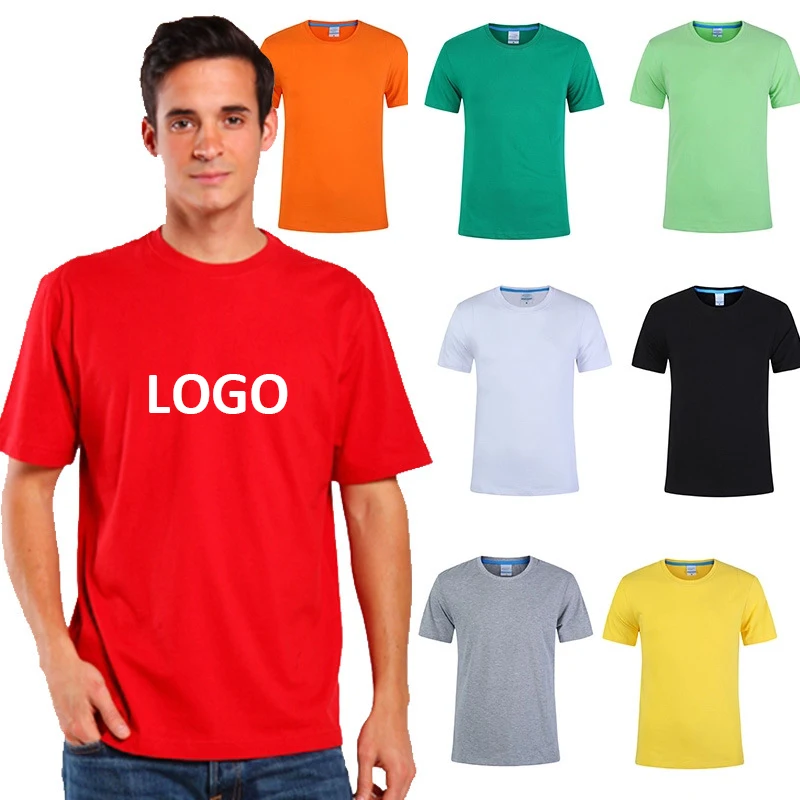Company T-shirt With Logo And Names 100% Cotton Solid Color - Buy ...