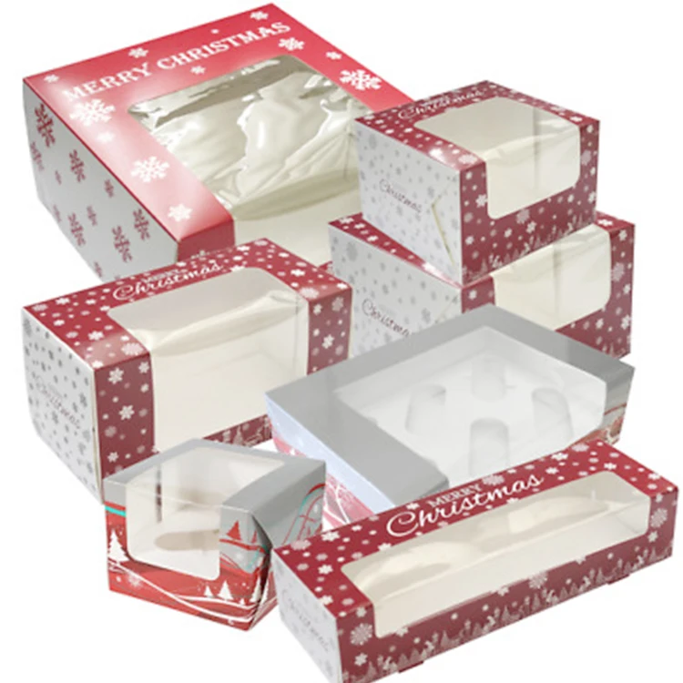 Gable Christmas Cake Box - Buy Gable Christmas Boxes,Christmas Cake