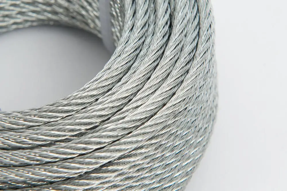 Galvanised Wire Rope 50 Metre of 10mm of 6x19Construction Handy Straps 
