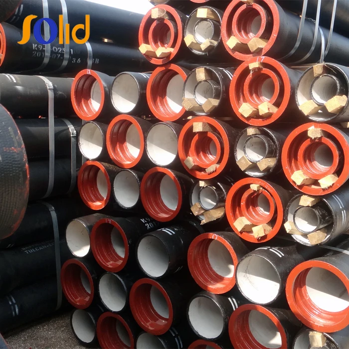 ISO2531 Bitumen Coating Ductile Iron Pipe K9 1