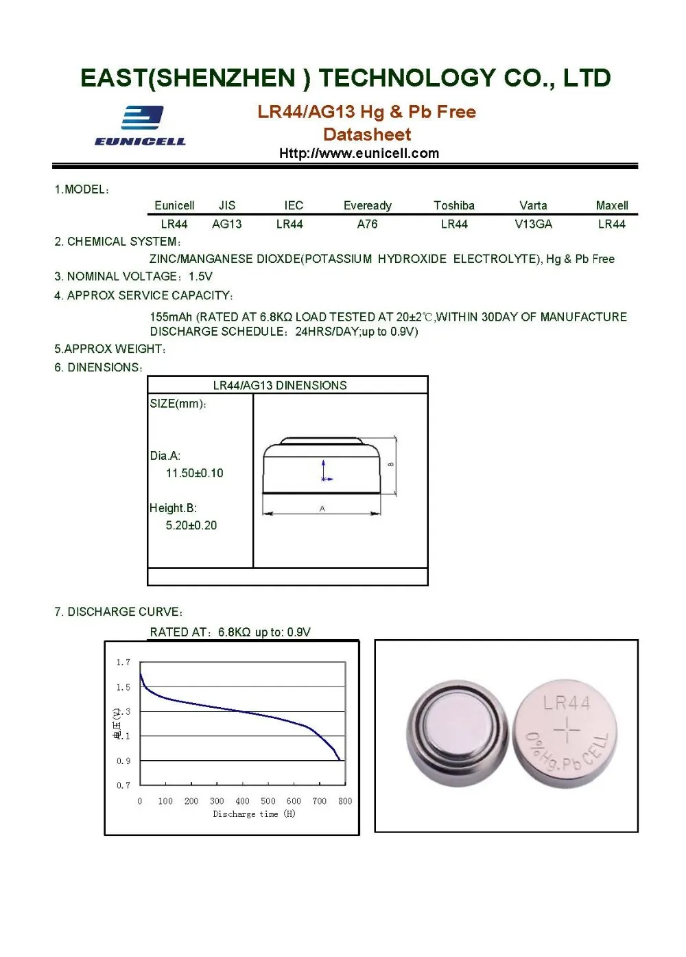 China Supplier Lr44 Button Cell 1 5v Alkaline Ag13 Lr44 Battery View Lr44 Button Cell Neutral Or Eunicell Or Oem Product Details From East Shenzhen Technology Co Ltd On Alibaba Com