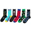 New creative Europe and America cartoon frog spiderman men's tube socks personality sports trendy socks