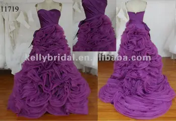 Hot Purple Wedding Dresses