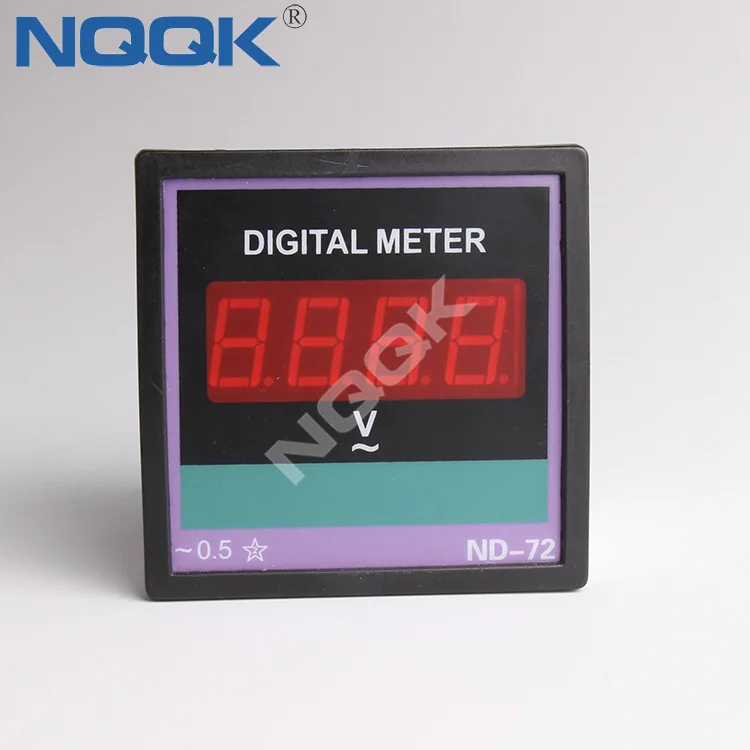 72mm LED Digital Voltage Meter - Precise and Reliable