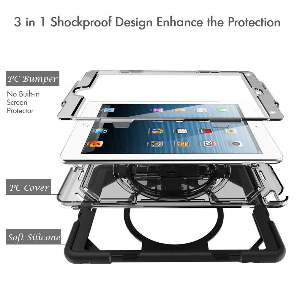 Rts Heat Resistant 9.7 Inch Heavy Duty Shockproof Silicone Universal