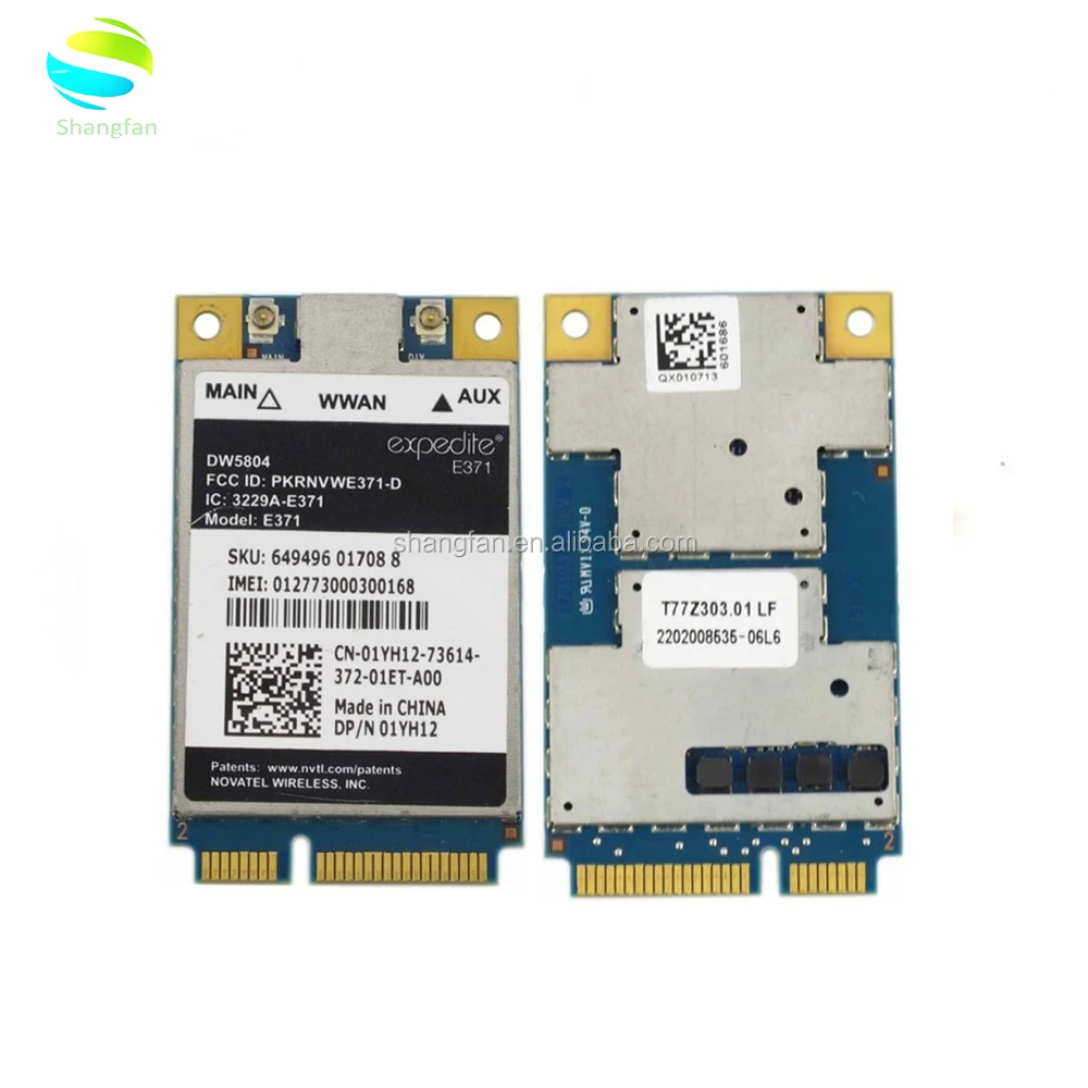 Dell Dw5804 4g Lte Wwan Mobile Broadband 01yh12 71 Wireless Pci E 3g 4g Card Computer Components Parts Interface Add On Cards