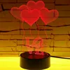 wholesale Christmas gift lighting colorful dimming led night light 3d