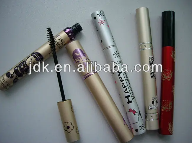 Mascara brush with  aluminium tube