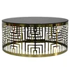 Hotel Banquet Marble Top Stainless Steel Frame Tea Table