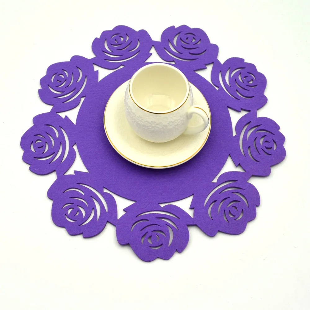 Wholesale Customized 3mm Die Cut Felt Coaster Cup Placemat Buy Felt