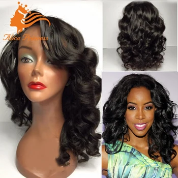 Unprocessed Brazilian Body Wave Full Lace Wig With Remy Human Hair