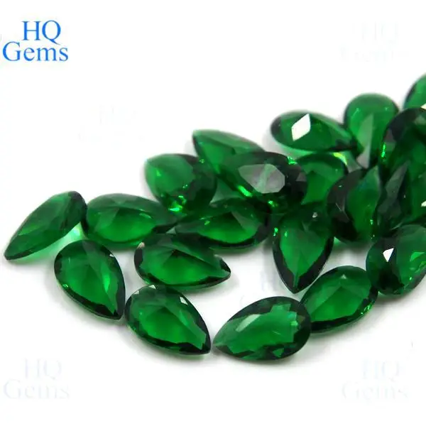 ルーズペアファセット合成エメラルドナノグリーン宝石の名前 Buy 宝石名 梨宝石名 ナノグリーン宝石名 Product On Alibaba Com