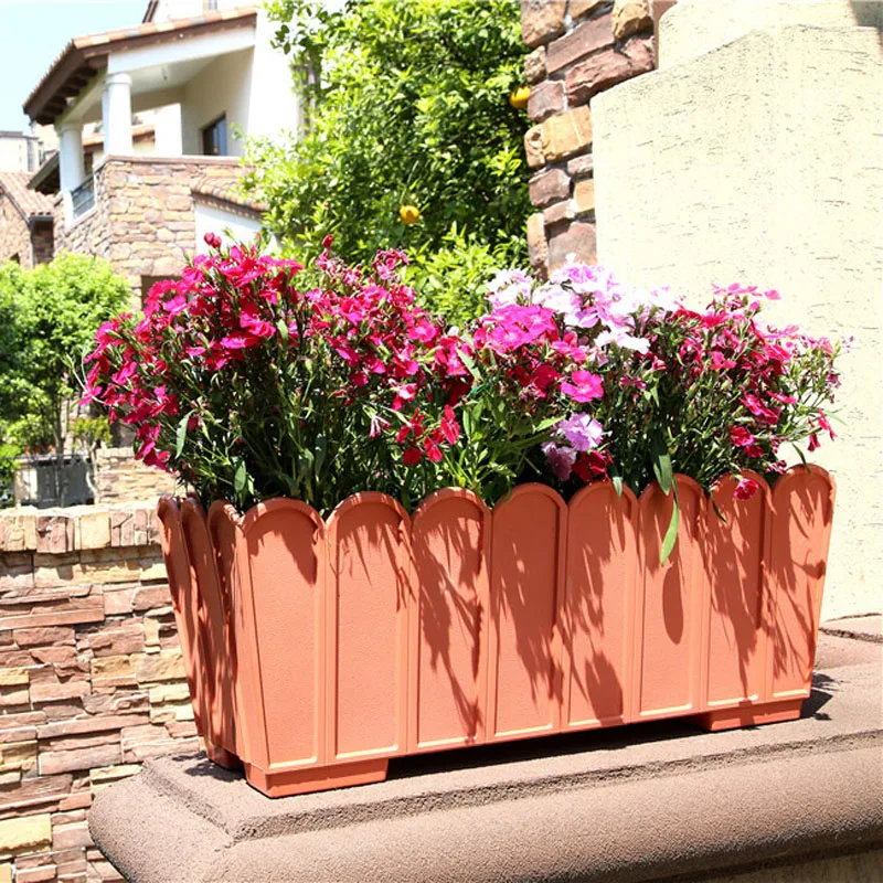 Style Rectangular Planter Plastic Flower Pot Garden Plant Pots Buy