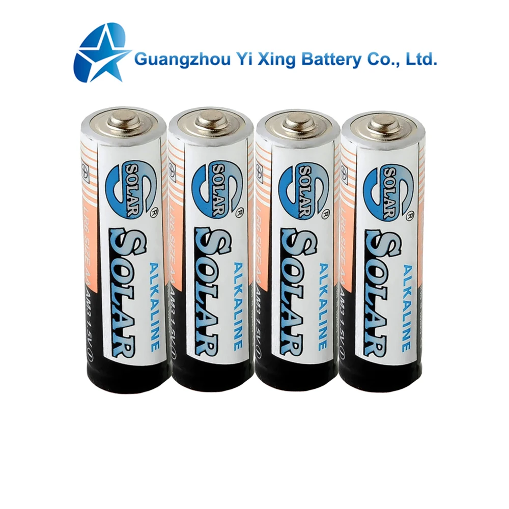 Solar Competitive Price 1.5v Aa Size Am3 Lr6 Alkaline