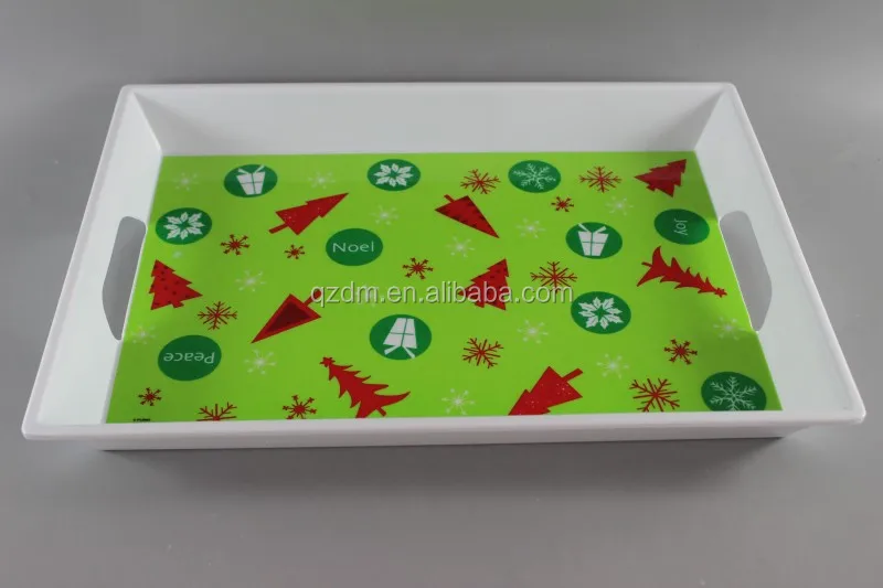 Christmas Melamine Tray Melamine Serving Tray 15inch