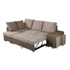L shape fabric corner sofa cum bed sofa cum bed living room functional sofa