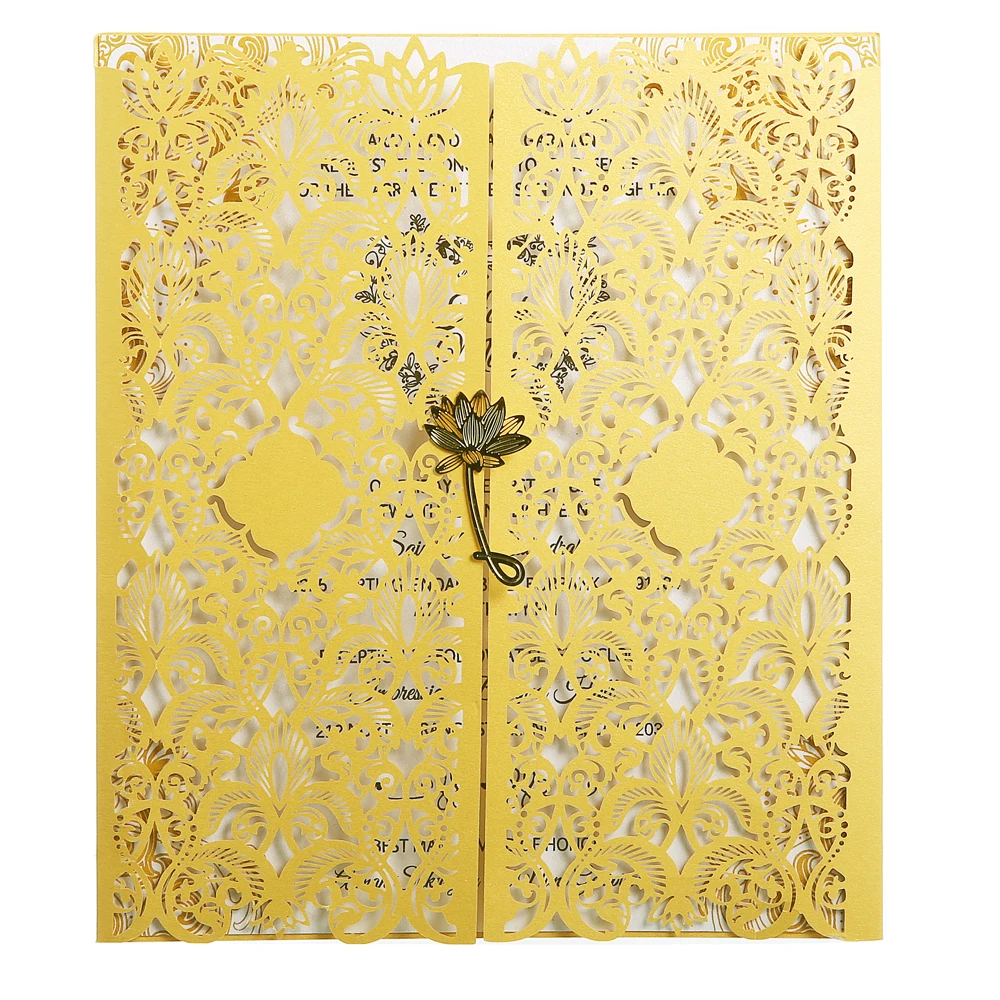 Grosir Laser Cut Dan Foil Undangankartu Undangan Pernikahan India Arabe Dengan Harga Murah Buy Laser Cut Dan Foil Undangankartu Pernikahan