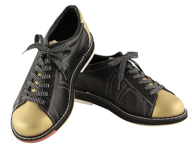 black and gold bowling shoes