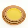 Home basics glossy ceramic kitchen plate, round ceramic plate