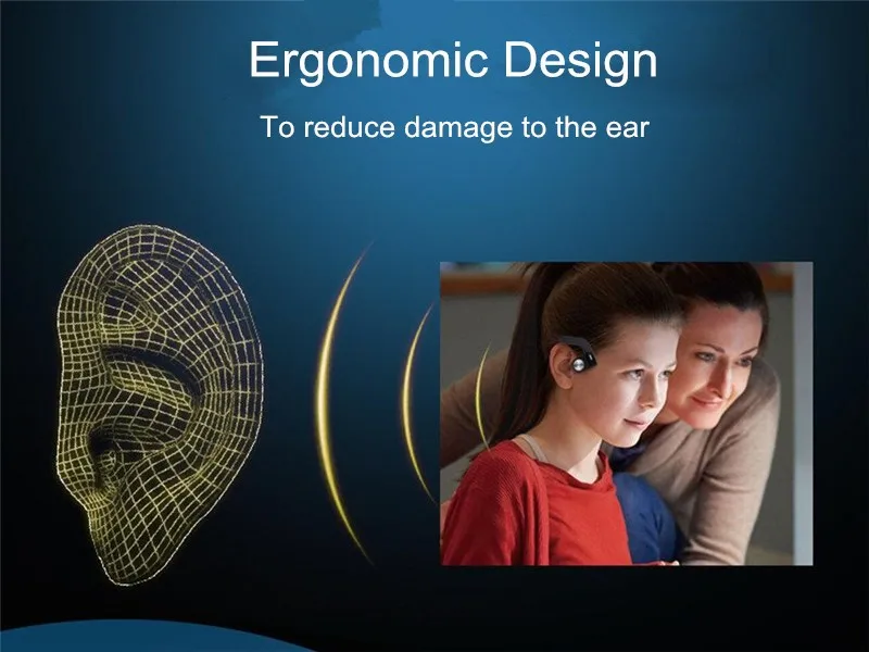 2017 Hot Selling Style Sports Earphone Wireless Bluetooth Headset Bone Conduction Headphone