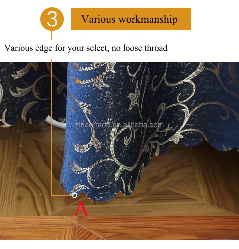 Wholesale Table Linens 132 Inch Blue Round Jacquard Table Cloth Factory Buy Blu Round Table