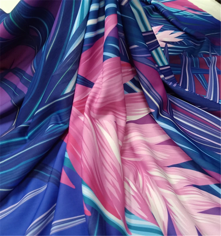 Printed 82% Polyester 18% Spandex Fabric For Swimwear - Buy Polyester ...