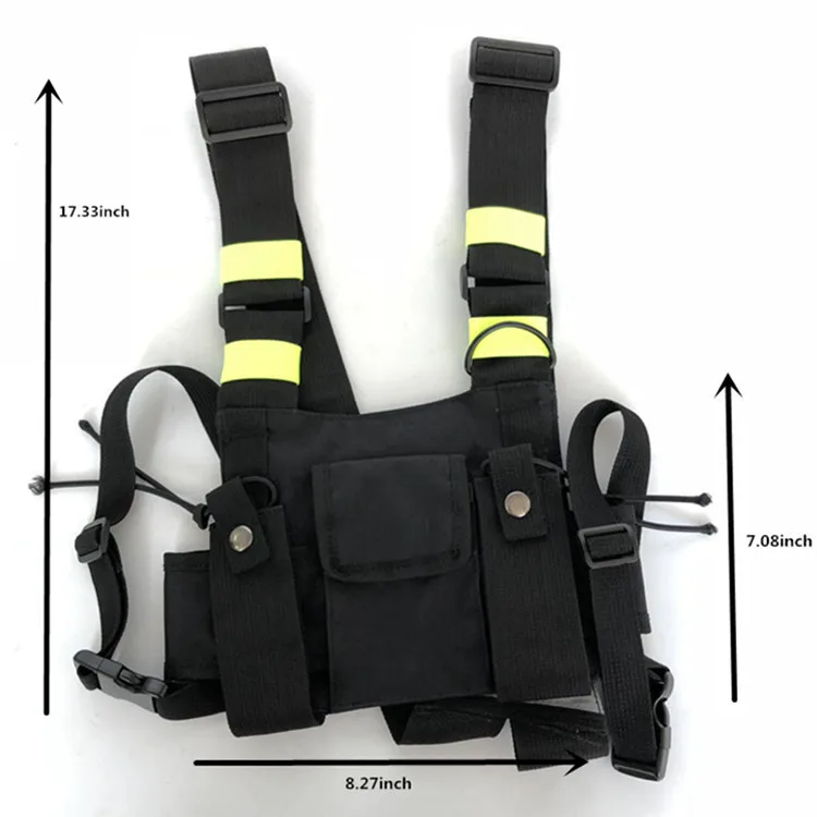 Radio Chest Harness Chest Front Pack Pouch Holster Vest Rig - Buy Radio ...