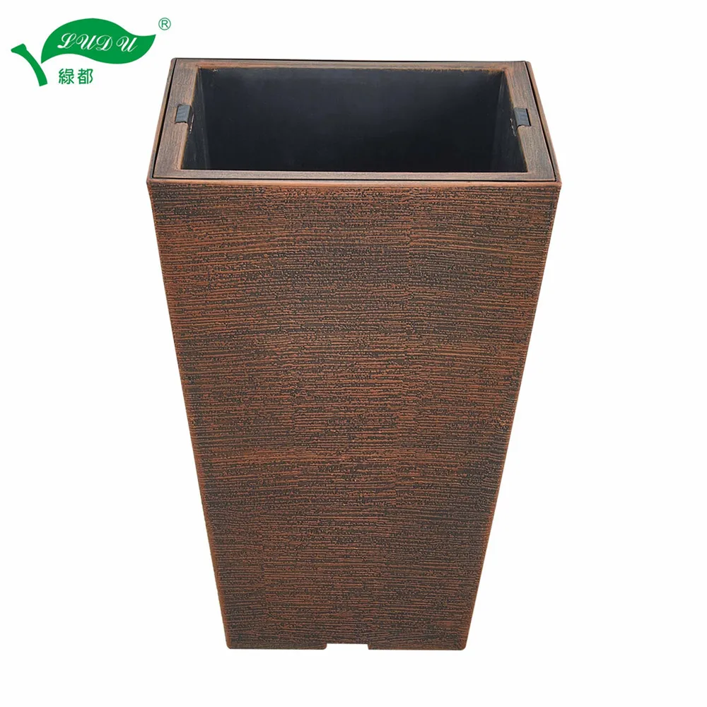 New Item Kd9941kd9943 Plastic Flower Pot With Inner Pot Self Watering
