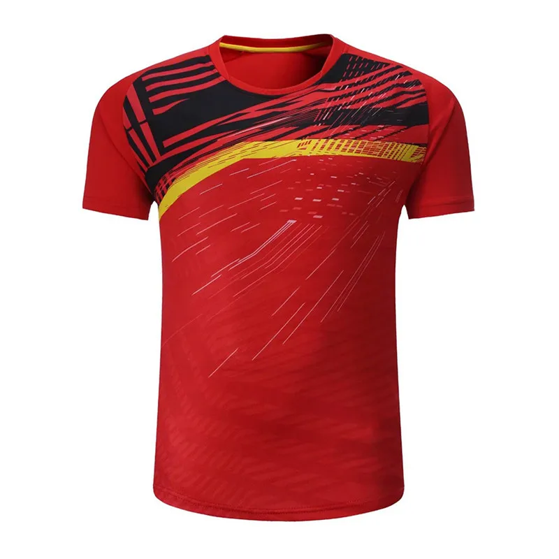 Sports professional table tennis t-shirt sublimation badminton shirt