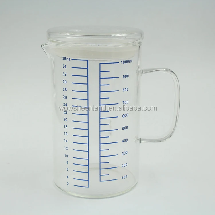 36oz Water Bottle 1000ml Measure Glass Measuring Drinking Cup Buy Measuring Drinking Glass Cup Unbreakable Glass Cups Cheap Glass Cup Product On Alibaba Com