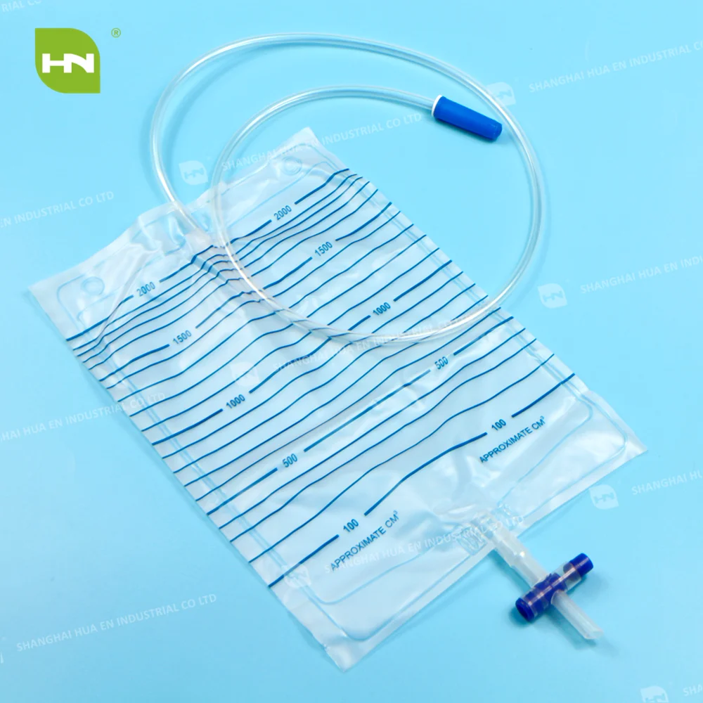 清除白色医用一次性 2000毫升 pvc 尿袋