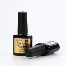2 piece set GNl nail gel top coat base coat quick dry nail polish spray french