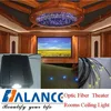 Modern Optic Fiber Theatre Rooms Ceiling With 45W LED Light Engine , 1.0mm End Light Optic Fiber