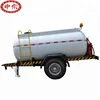 Pickup truck 3000L mobile single alxe diesel fuel tanker trailer for sale