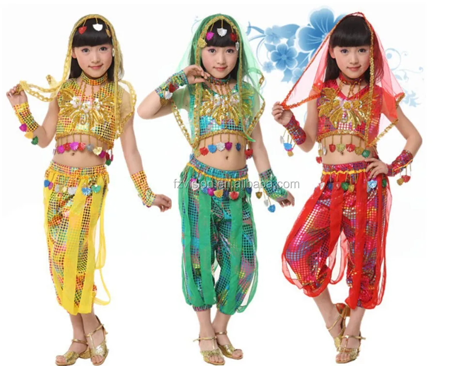 Supply Wholesale Indian Girl Sexy Dance Professional Kids Belly Dance Costume Top Pant Belt For Girl Buy Indian Girl Sexy Dancebelly Dance