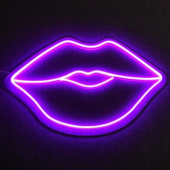 Pink Lips Led Neon Sign - Buy Pink Lips Led Neon Sign,Pink Lips Led ...