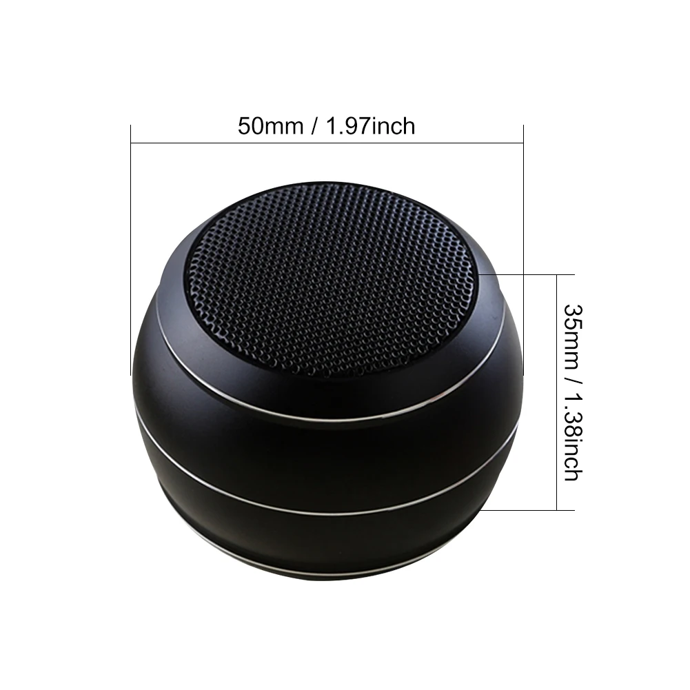 New Bluetooth Speaker TWS Pairing One-Button Self-Timer Speaker silver coin size and easy to carry - ANKUX.COM