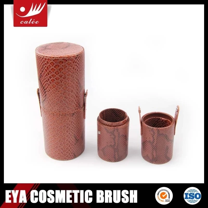 cylinder makeup brush case