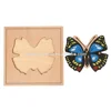 wooden butterfly puzzle toys for montessori education intelligence development